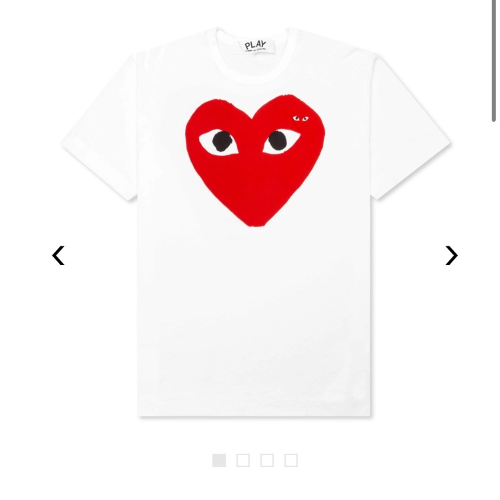 COMME DES GARCONS PLAY RED EMBLEM HEART T-SHIRT
